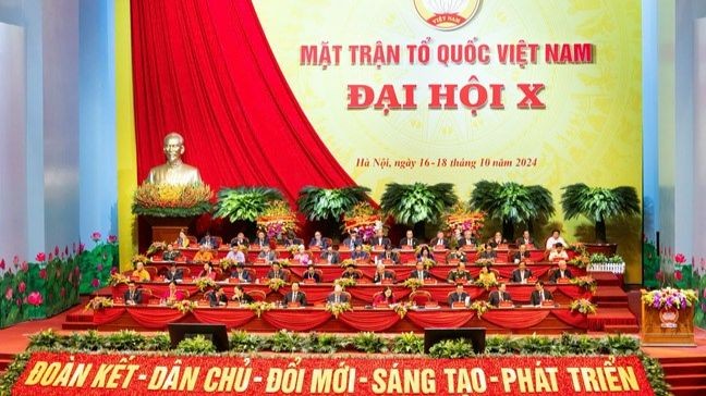 Đoàn Chủ tịch điều hành Đại hội. Ảnh: Quang Vinh