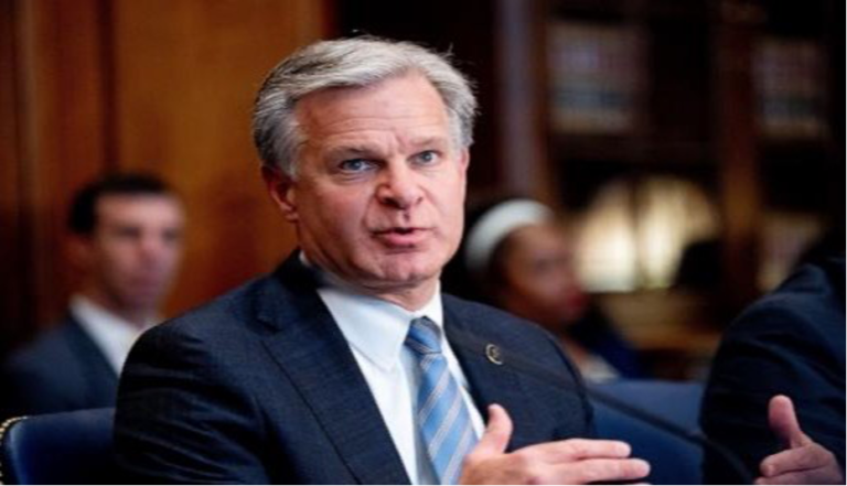 Giám đốc Cục điều tra Liên bang Mỹ (FBI) Christopher Wray.(Ảnh: Internet)