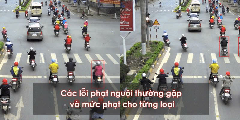 Các lỗi phạt nguội thường gặp khi tham gia giao thông. Ảnh: Internet