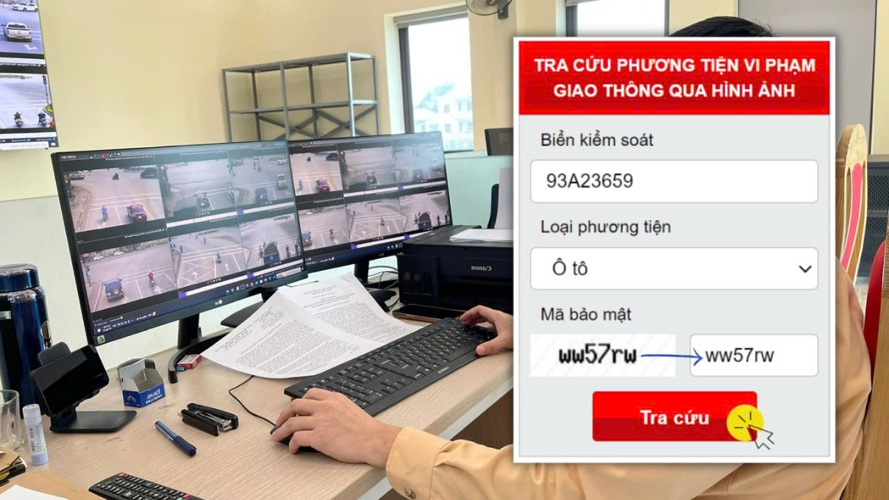 Việc xử lý phạt nguội trực tuyến đang trở thành xu hướng tất yếu. Ảnh: Internet