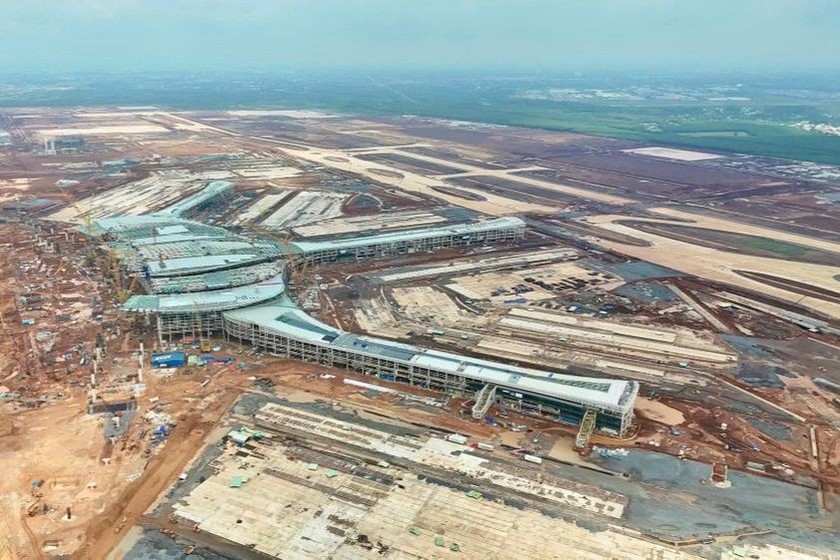 Dự án sân bay Long Thành đặt mục tiêu khai thác thương mại vào nửa đầu 2026. Ảnh: Bảo PLVN